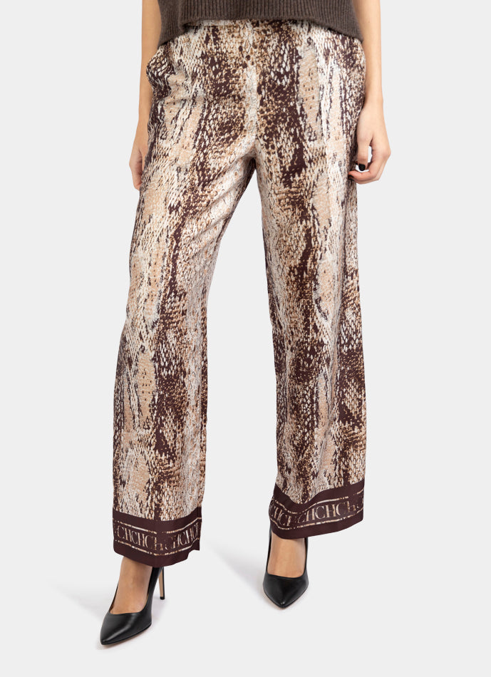 CAROLINA HERRERA SNAKE PRINT CULOTTES