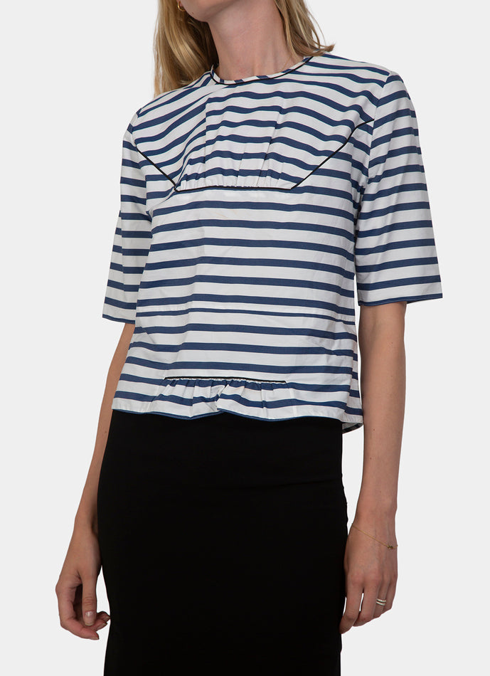 MARNI WHITE AND BLUE TOP
