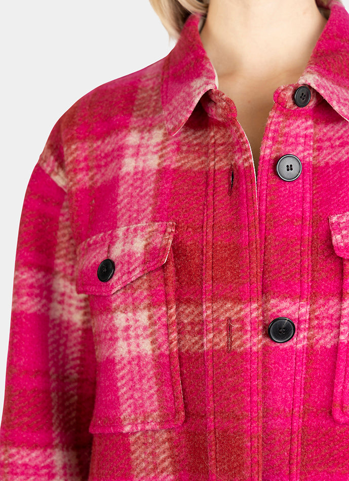 Harveli Coat Fuchsia