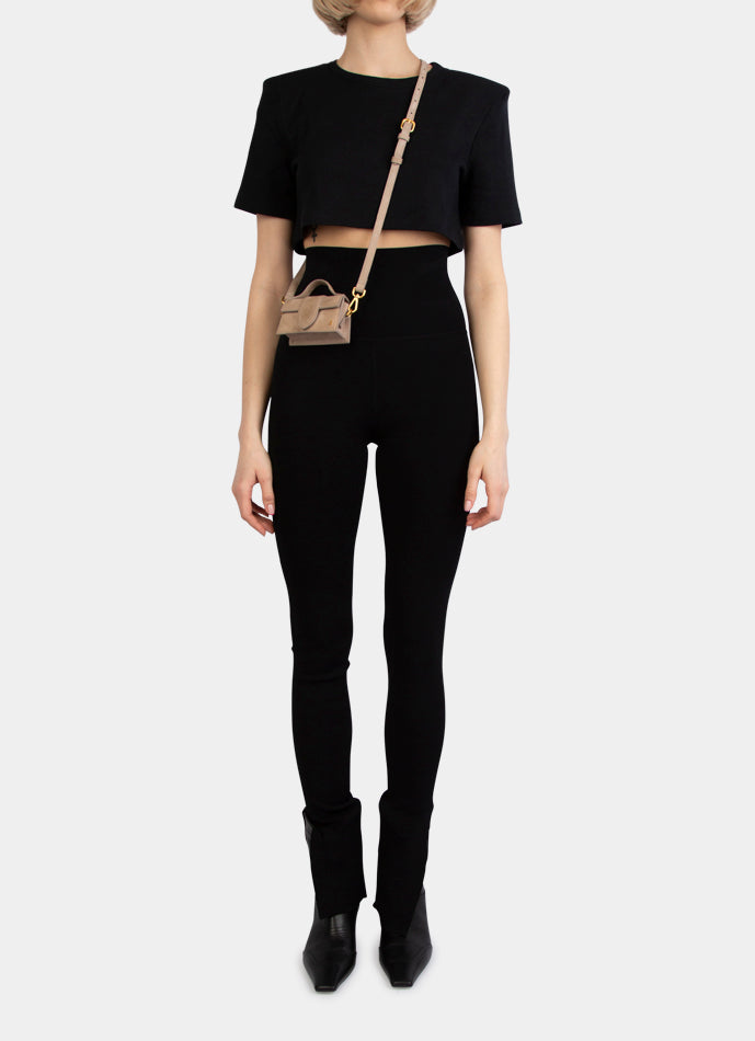 Ronnie Knitted Leggings Black