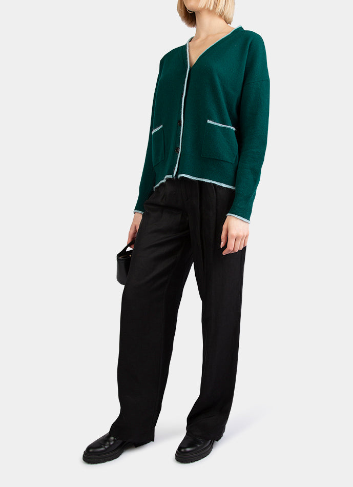 Marni Green Knitted Cardigan