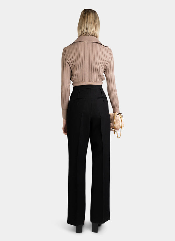 Fendi Wool Trousers Black