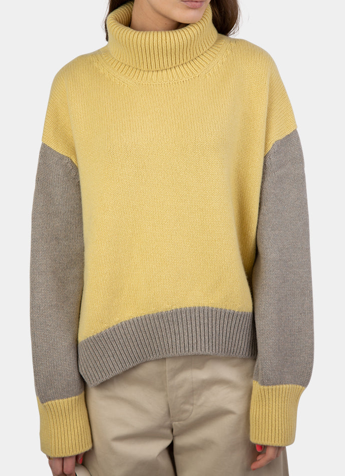 Bella Colour Block Cashmere Sweater