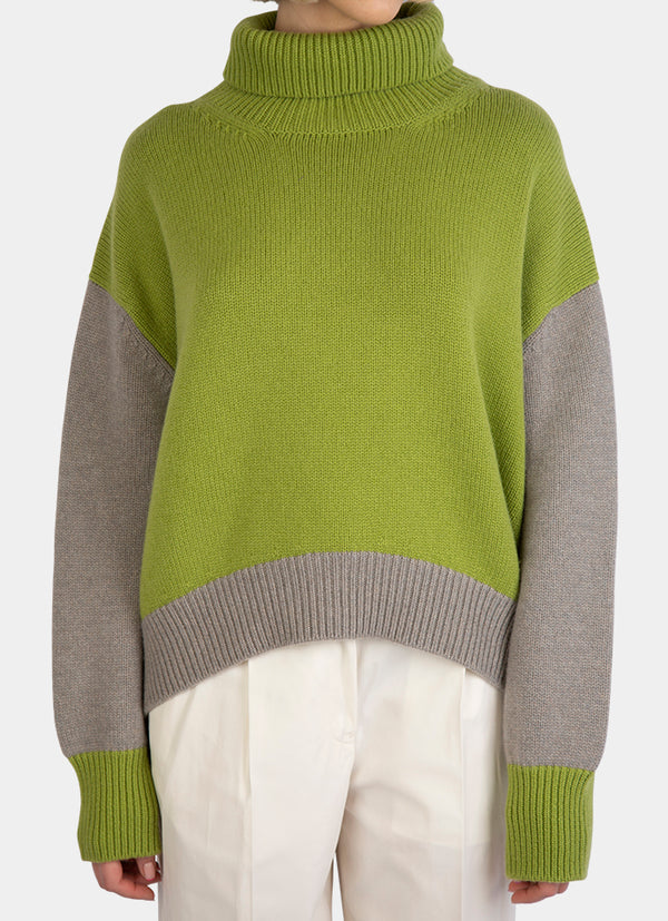 Bella Colour Block Cashmere Sweater