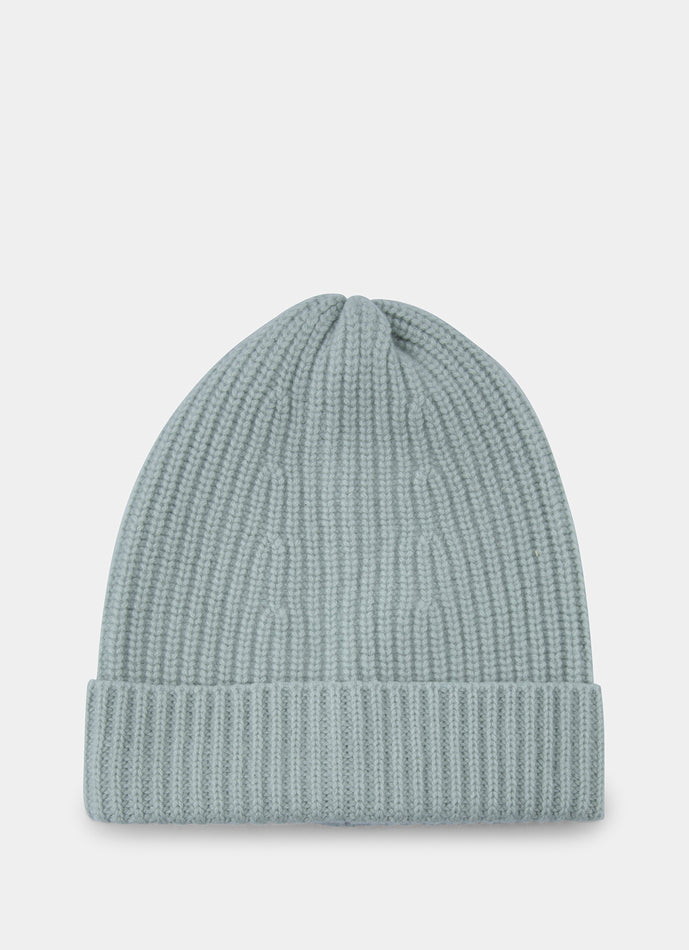 Single Fold Cashmere Beanie Sage